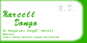 marcell dongo business card